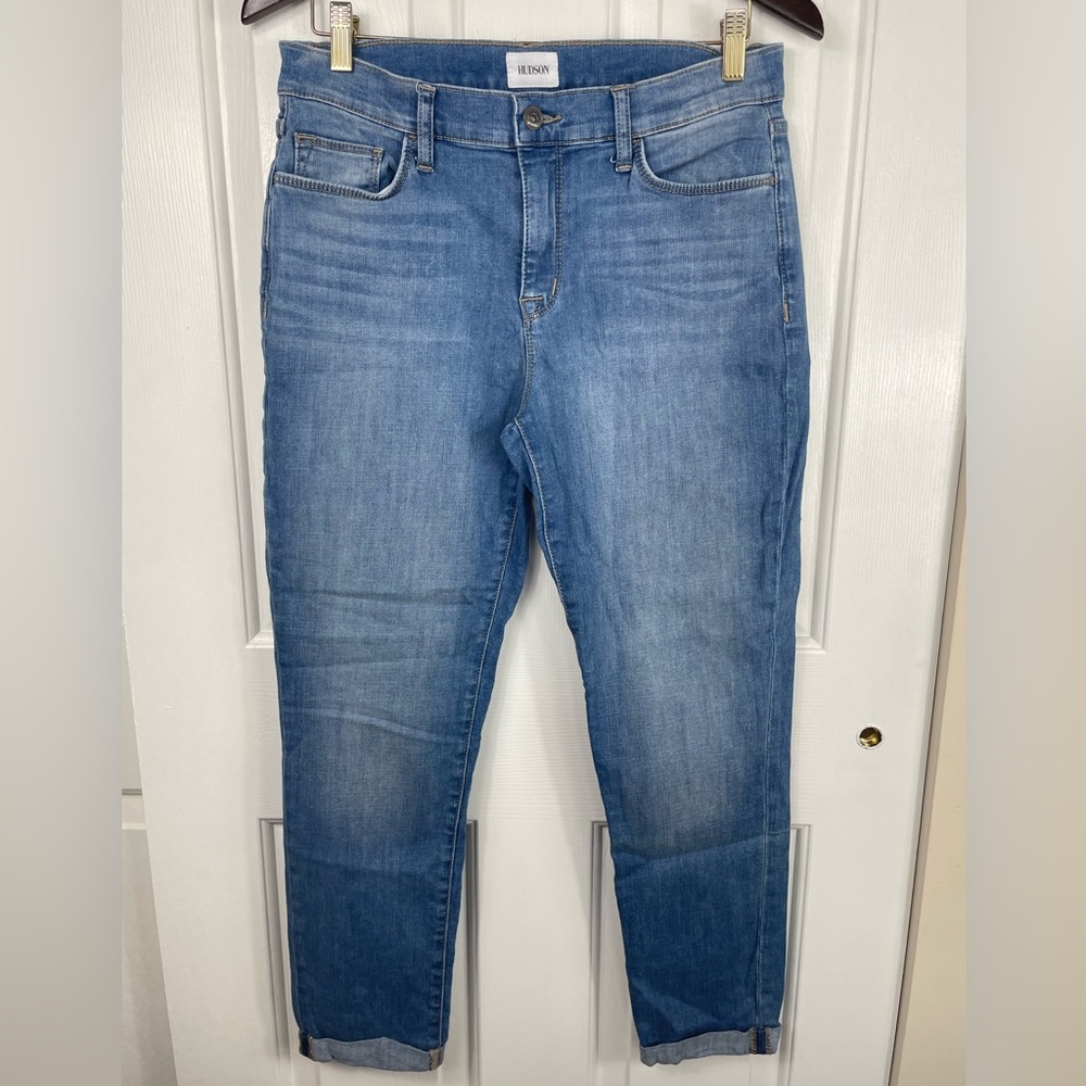 Hudson Natalie Jeans Size 28 Cuffed Women’s Mid Rise Straight Leg‎